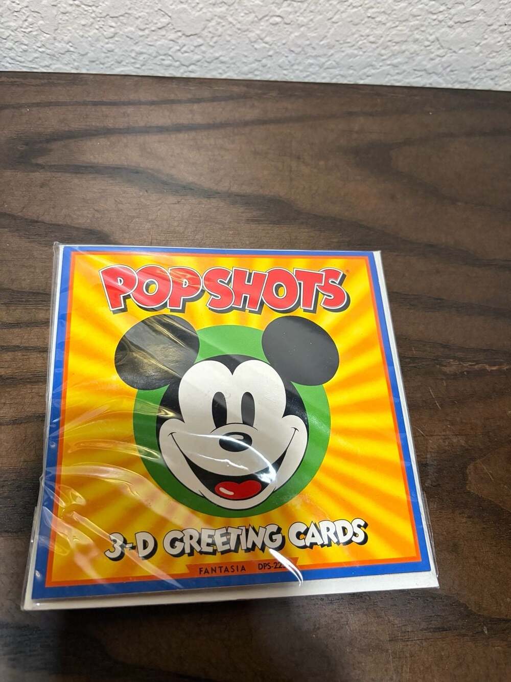 Vintage PopShots Disney Fantasia 3-D Greeting Card